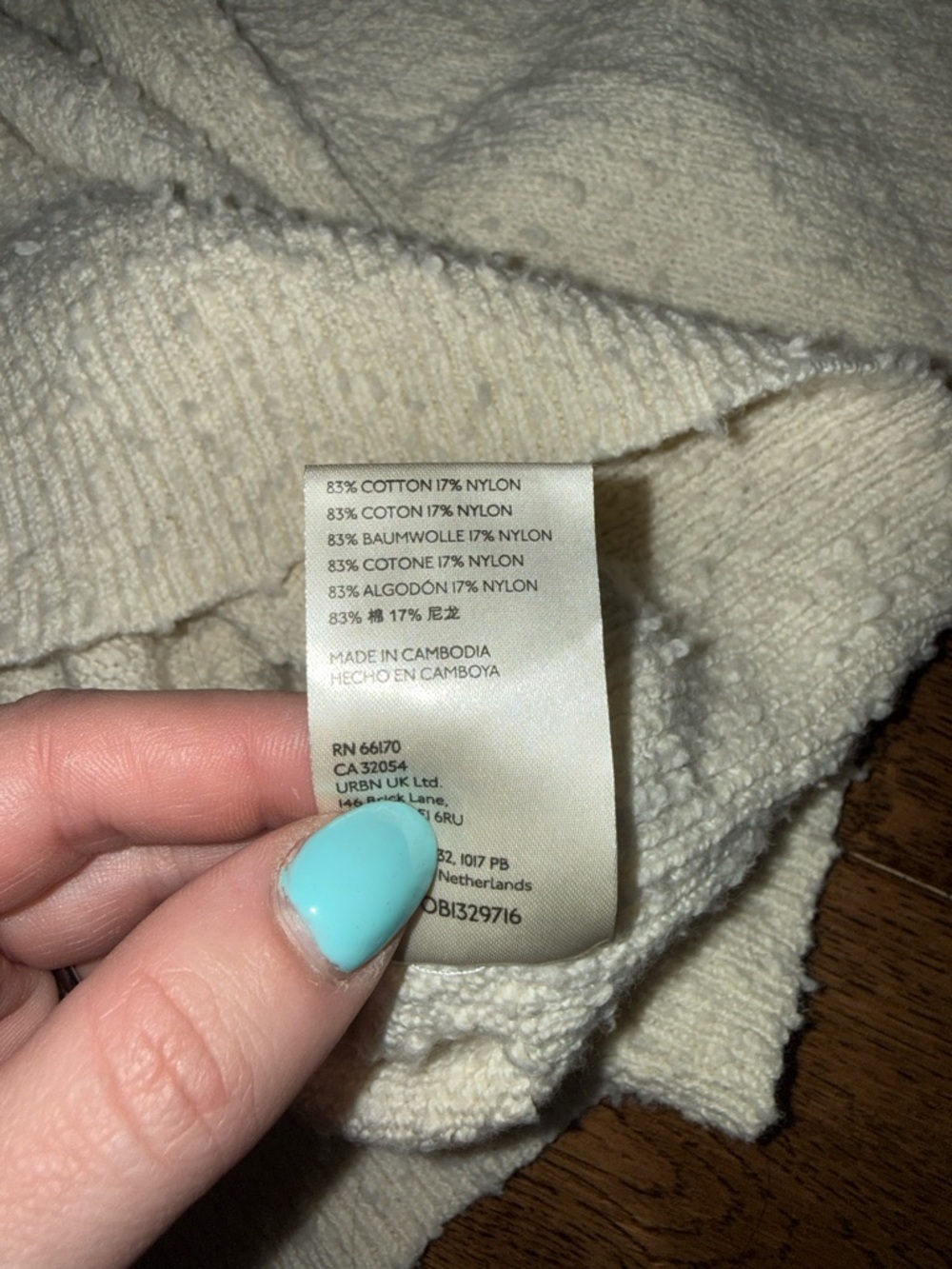 Free People Found My Friend Cream Cardigan Size Small - Picture 7 of 7